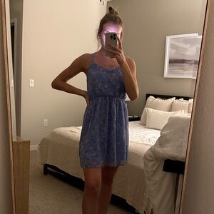 Abercrombie & Fitch Blue Floral Mini Dress